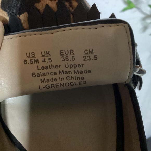 Franco Sarto Leopard Print Women’s Loafers | Real Leather | Heel - Picture 3 of 4